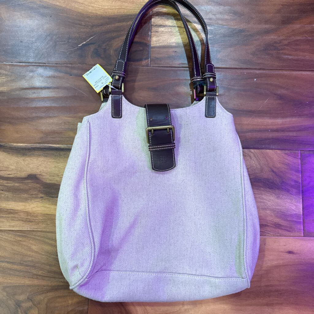 RALPH LAUREN,TEXT SHOULDER ,WHEAT/BR