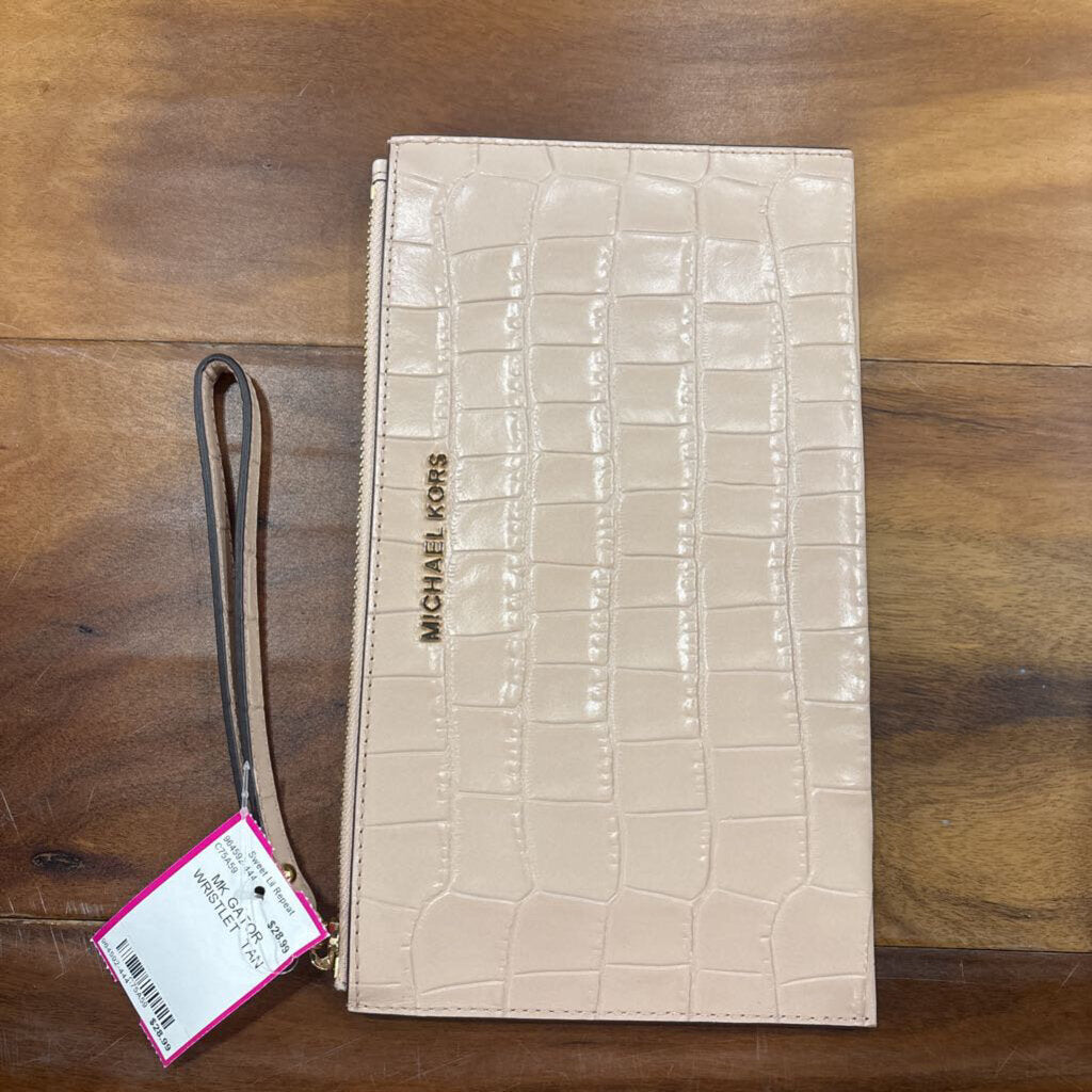 KATE SPADE,MK GATOR WRISTLET ,TAN