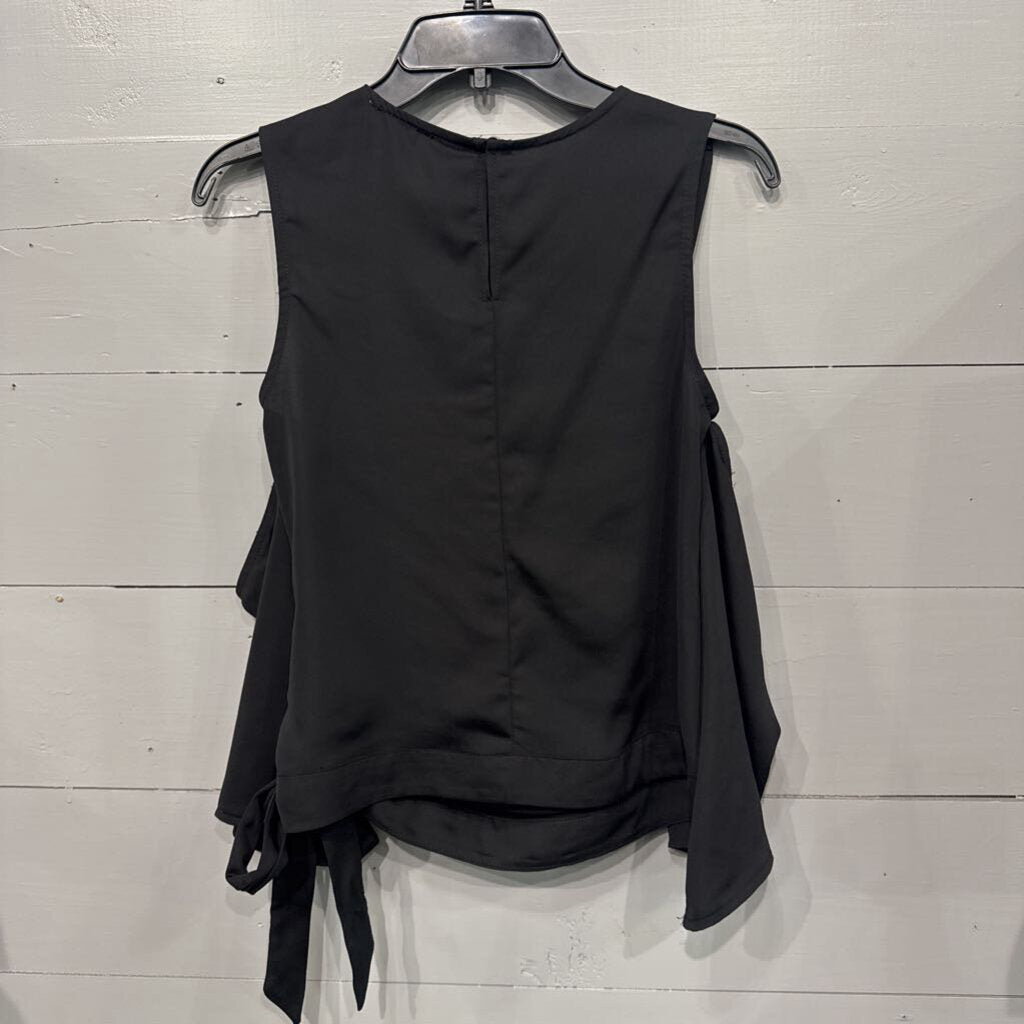 LULUMARI,CRISSCROSS L/S TOP,BLK,L