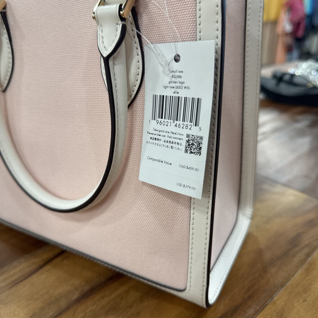 KATE SPADE,NWT KS TOTE BAG ,PINK WHT