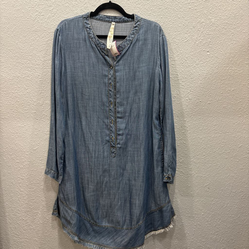 UNCLE FRANK, DENIM DRESS ,DENIM,S