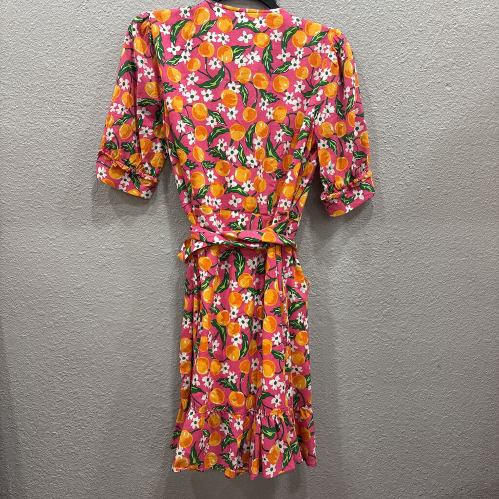 DRAPER JAMES,DESIGNER FRUIT DRESS ,PINK ORG,4