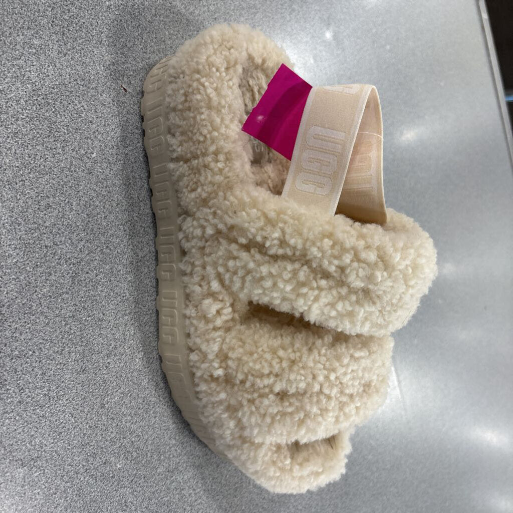 UGG,SHERPA UGG SANDAL ,Ivory ,8