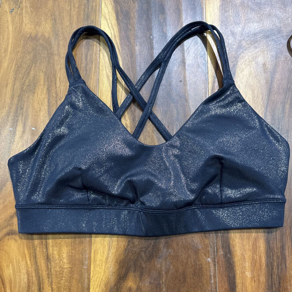 JOY LAB,ACTIVE BRA ,GOLD BLK ,L