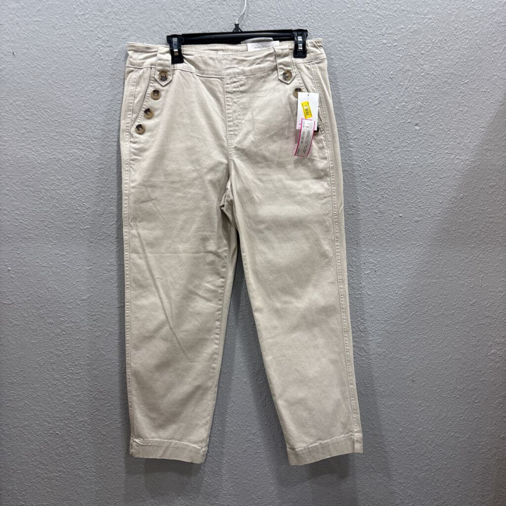 WESTBOUND,NWT ANKLE STRAIGHT PANT ,TAN ,10R