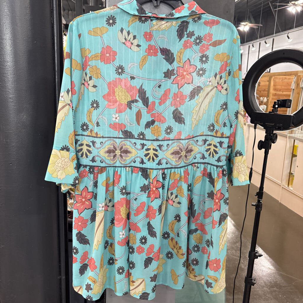 CZ COLLECTION BY CEZELE,FLORAL TIER TOP,TURG,S