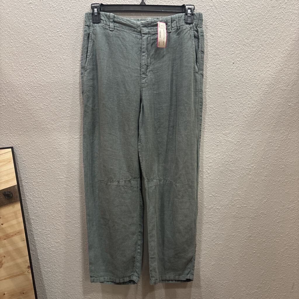 VELVET,LINEN FLOWY PANT ,BLUE ,M