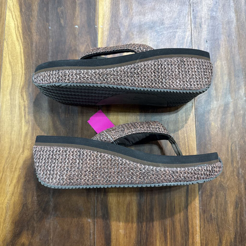 VOLATILE,WEDGE SANDAL ,BRN ,8.5