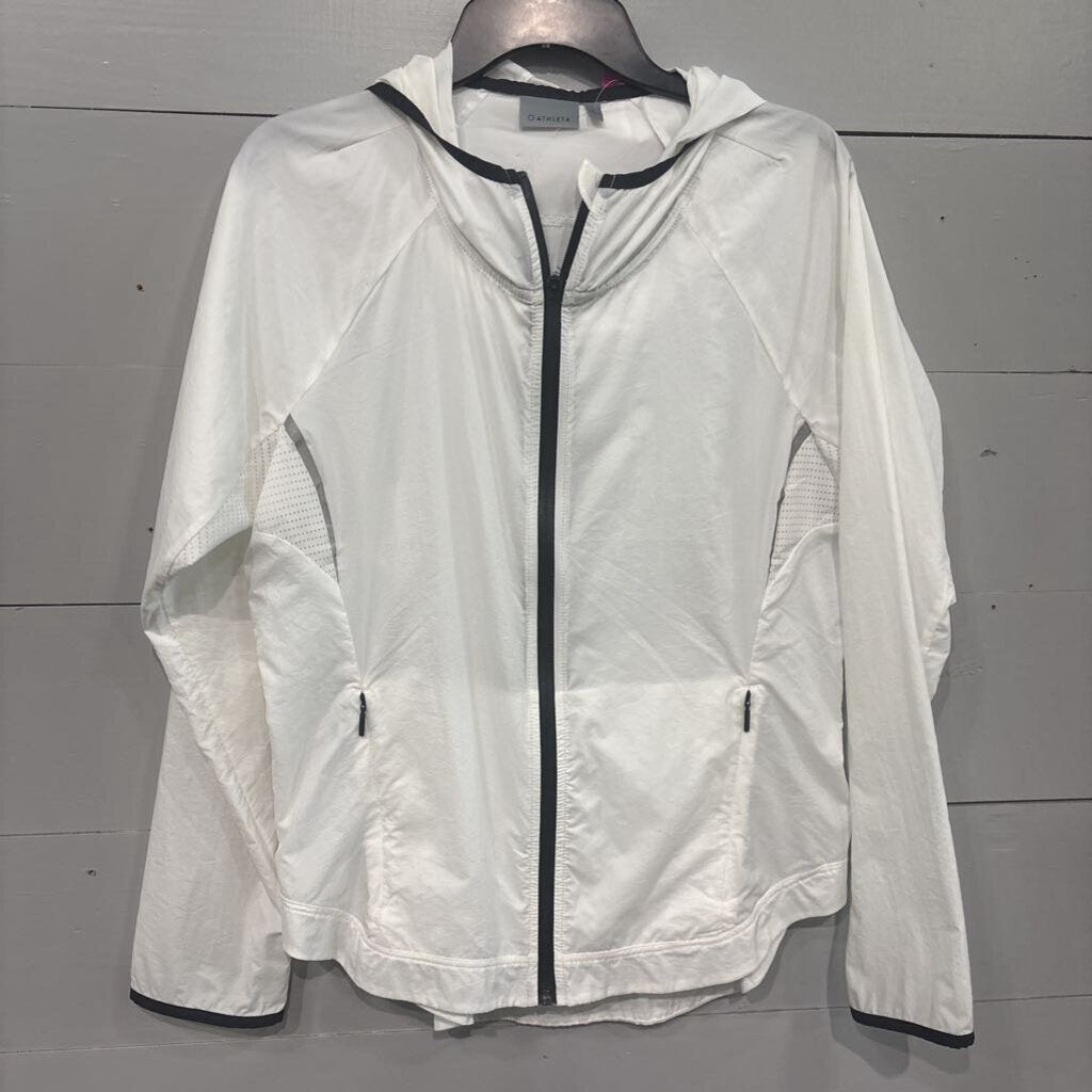 ATHLETA,ATHLETA ACTIVE JACKET ,WHT BLK ,S