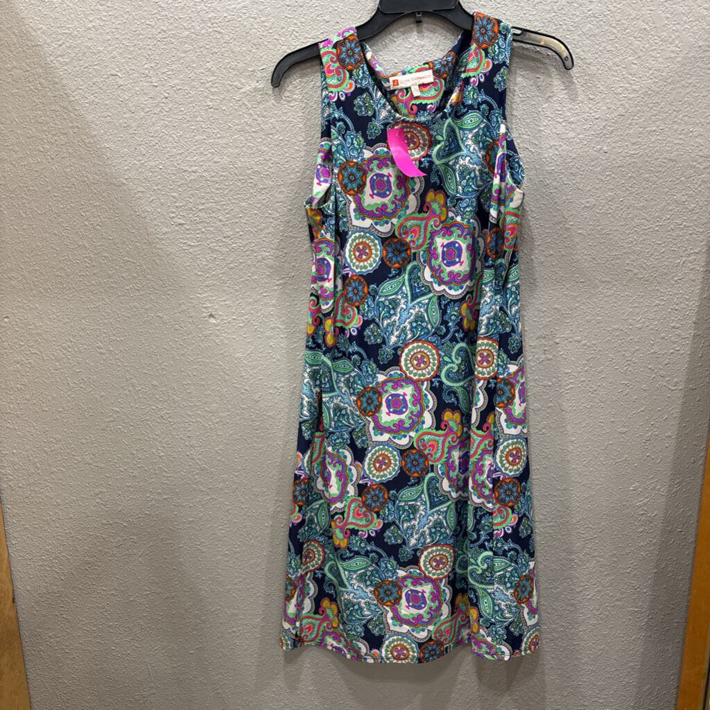JUDE CONNALLY,PATTERNED DRESS RETAIL 228,MULTI ,L