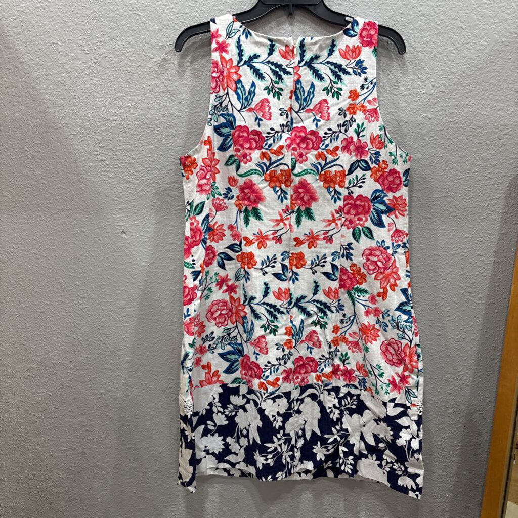 ELIZA J,FLORAL DRESS ,WHT MULTI ,16