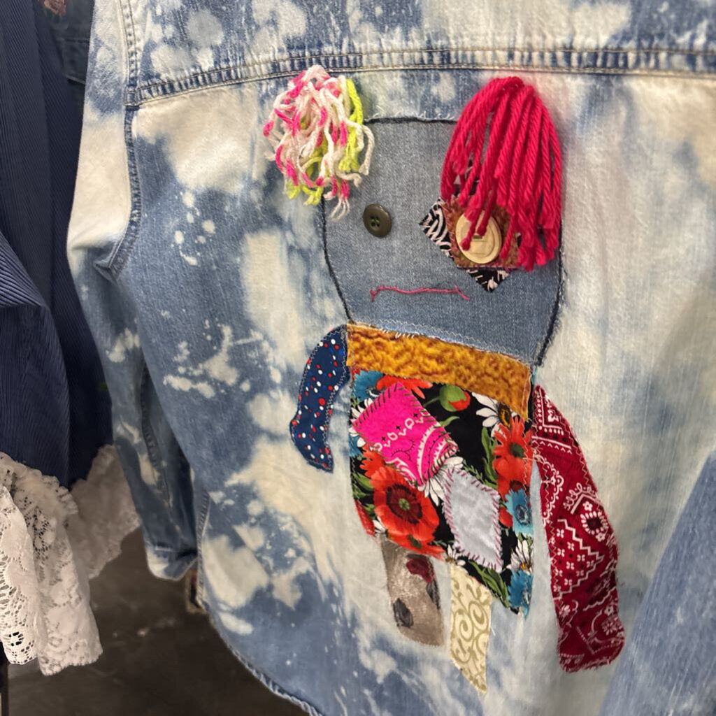 DENIM JACKET (DOLL),MULTI