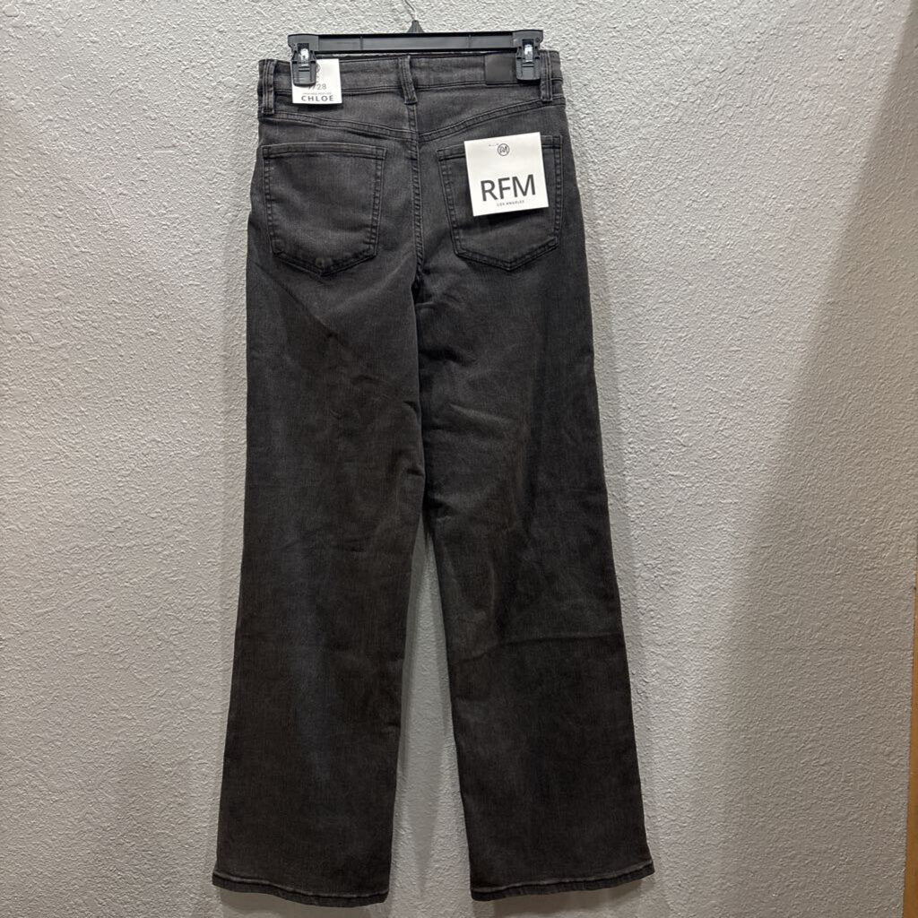 NWT DENIM WIDE LEG,BLACK,7/28