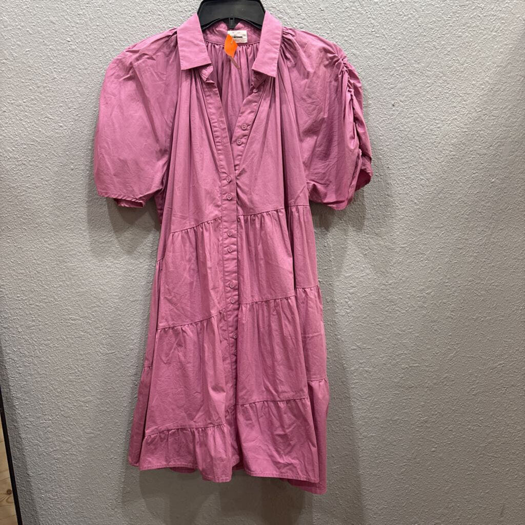 AUREUM,RUFFLE DRESS,MAUVE,S