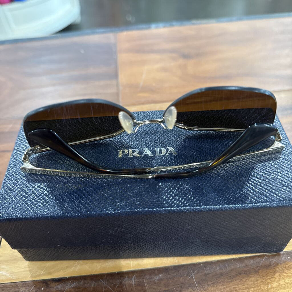 AUTHENTIC PRADA SUNGLASSES ,GOLD