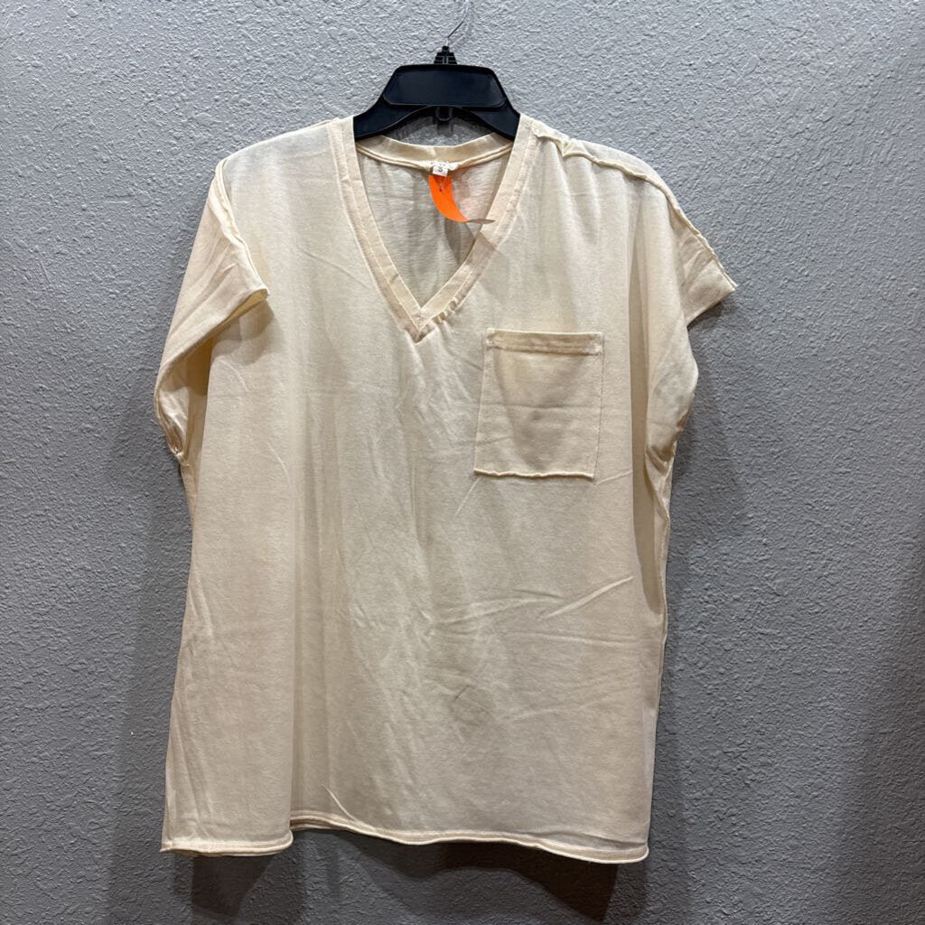 POL,OS POCKET BASIC TOP ,IVORY,S