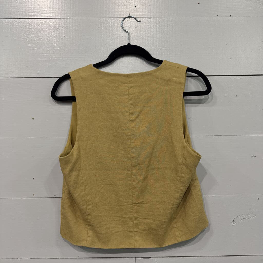 ZARA,VEST TANK TOP ,WHEAT,S