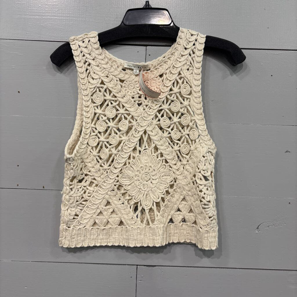 HAUTE MONDE,KNIT TANK TOP ,IVORY,S