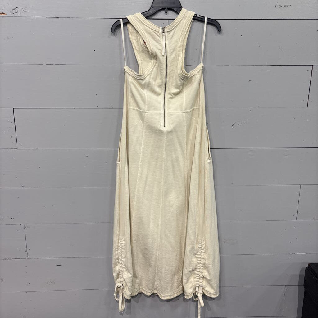 DAILY PRACTICE,SWEAT LOUNGE DRESS ,IVORY,S