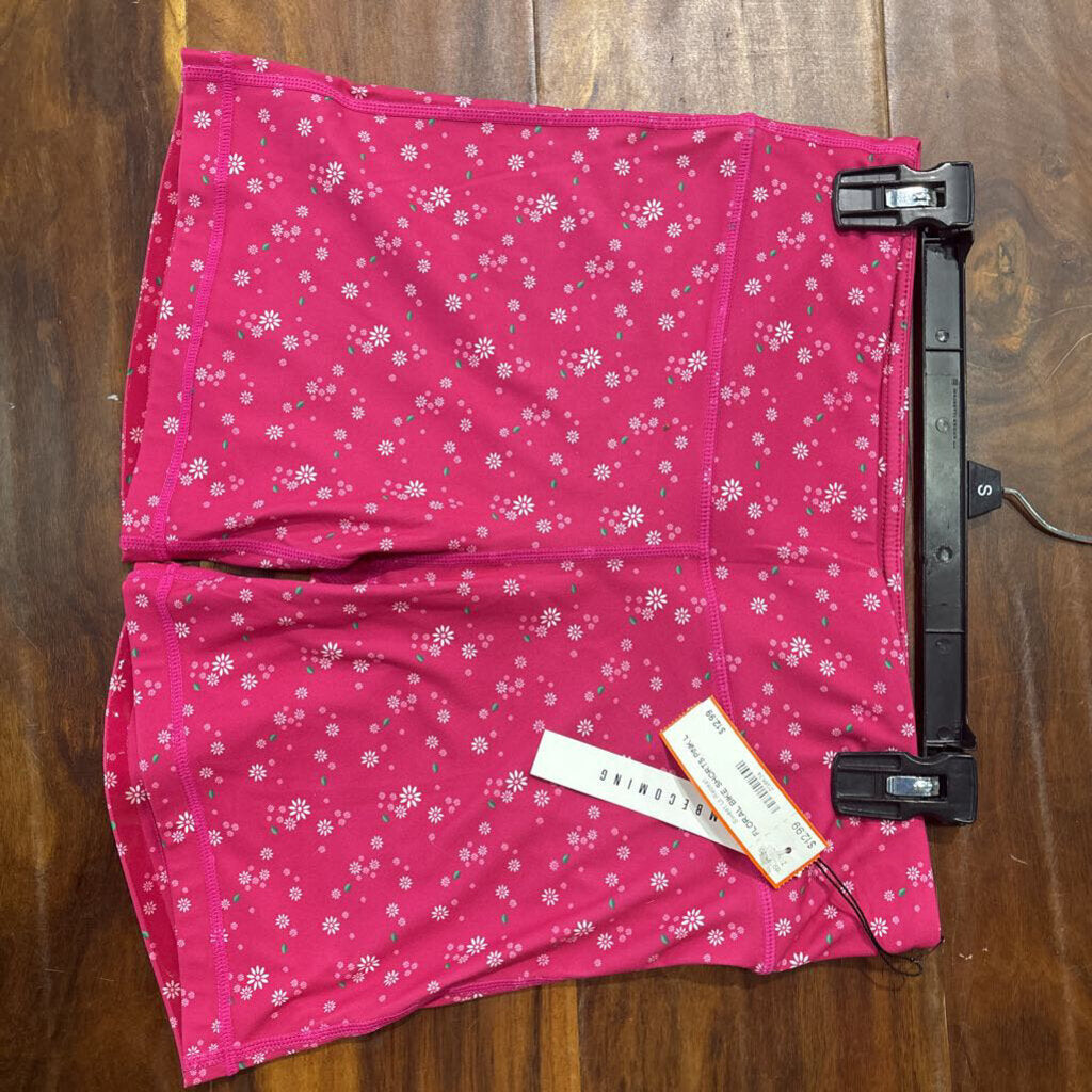 IAB MFG,FLORAL BIKE SHORTS,PINK,L