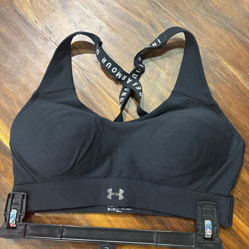 UNDER ARMOUR,SPORTS BRA,BLACK,S