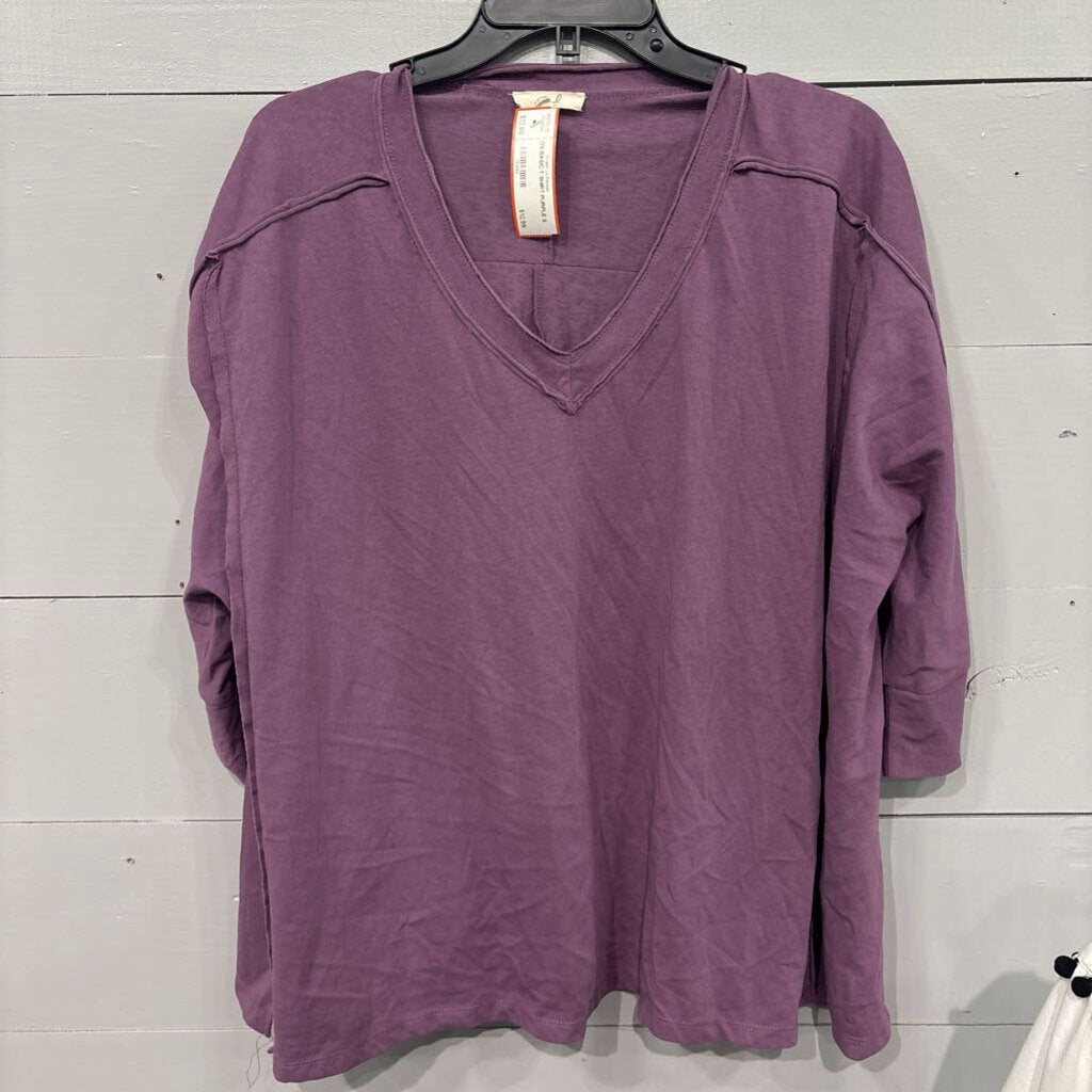 EASEL,OS BASIC T SHIRT,PURPLE,S