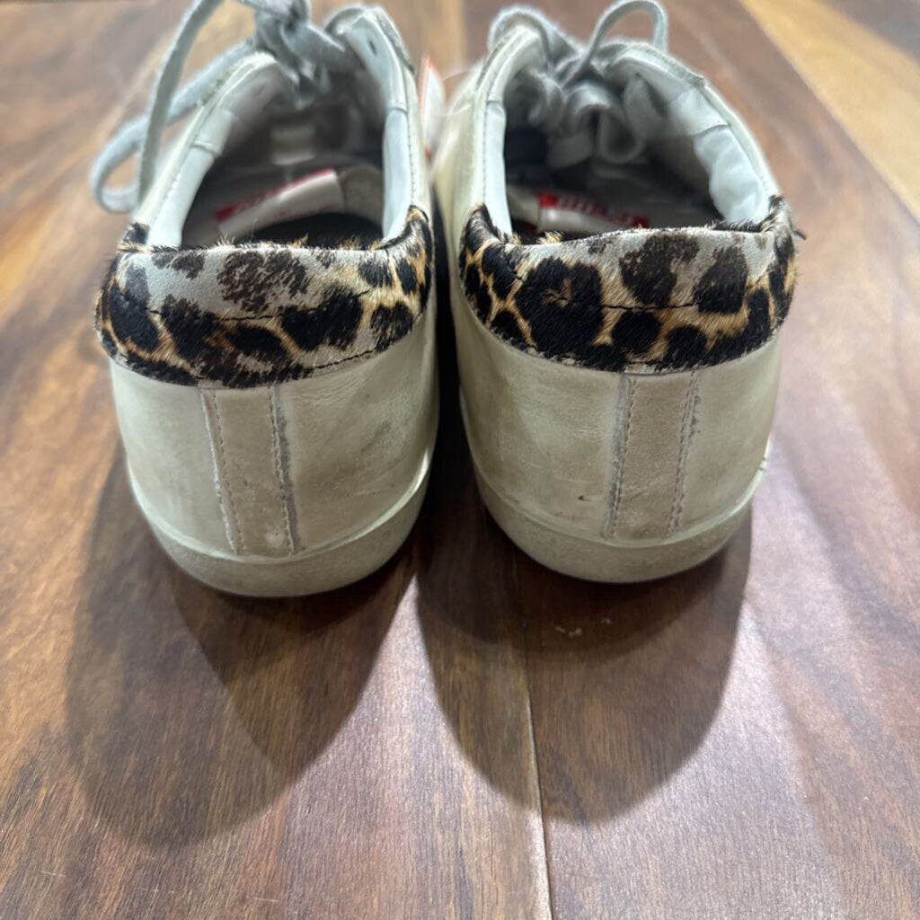 GOLDEN GOOSE DUPE,TRENDY SNEAKER ,GRY BRN WHT ,38