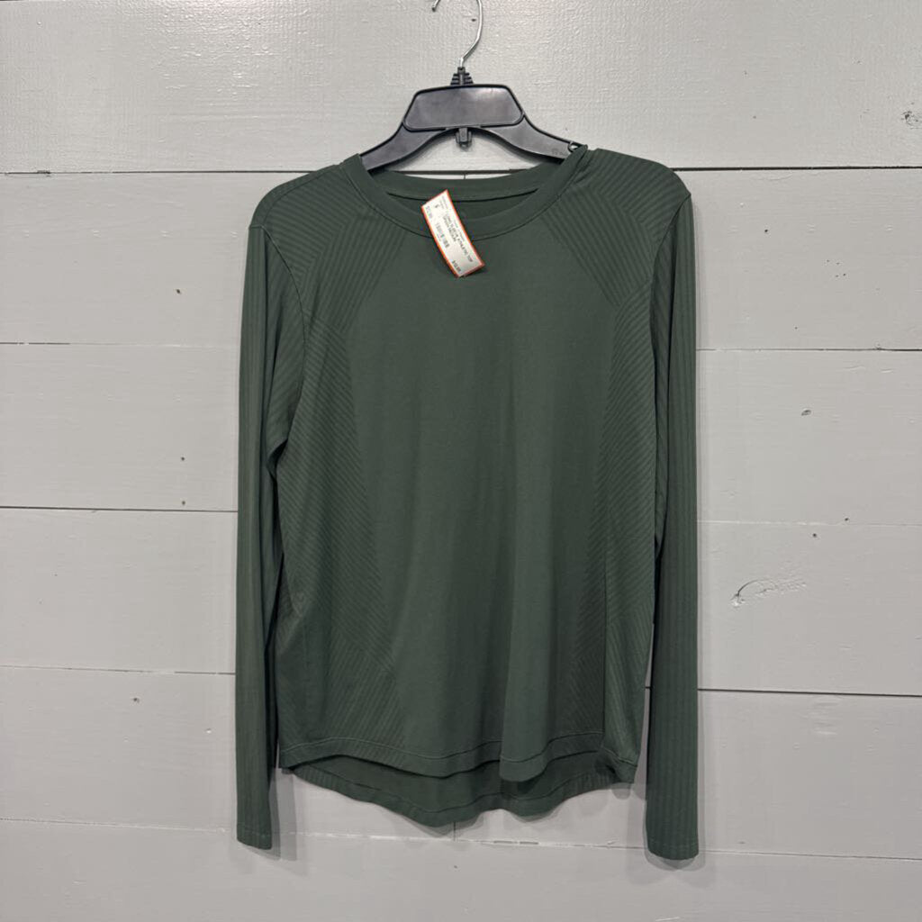 DSG,LONG SLEEVE ATHLETIC TOP,GREEN,MEDIUM
