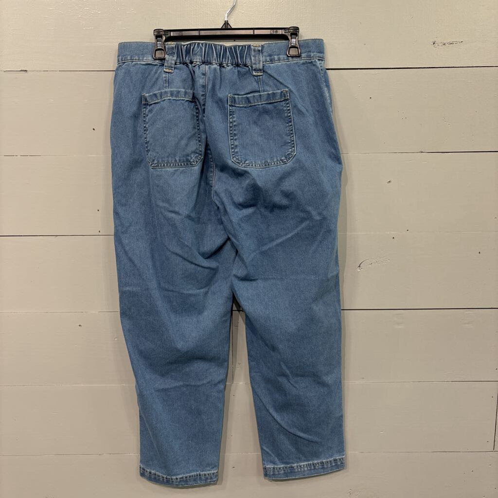 OLD NAVY,DENIM ANKLE ,BLUE ,L