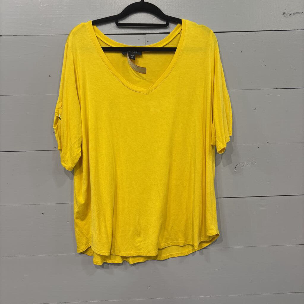KAREN KANE,BASIC TOP ,YEL ,1X