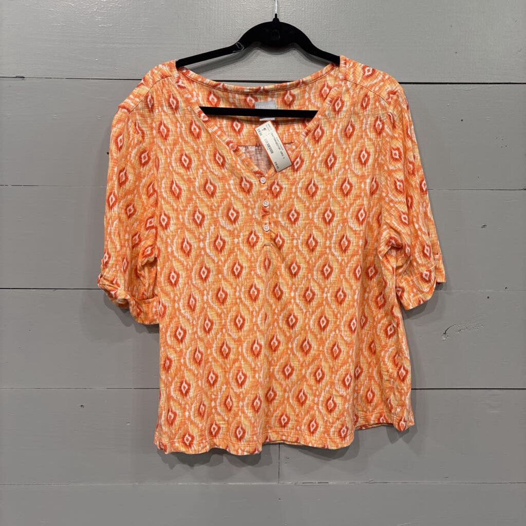 CHICO'S,PATTERNEDTOP ,ORG ,3
