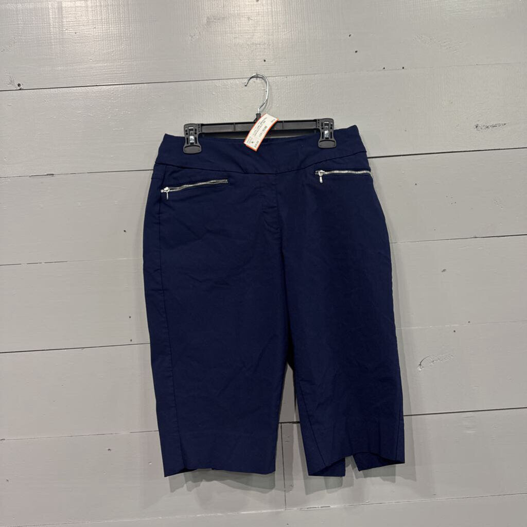 WEST BOUND,CAPRI/ KNEE LENGTH PULL ONPANTS,NAVY,14W