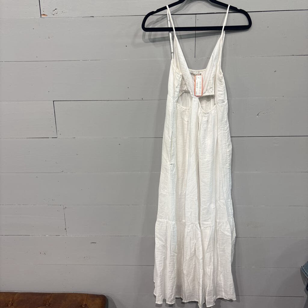 TANK MAXI DRESS ,WHT ,MP