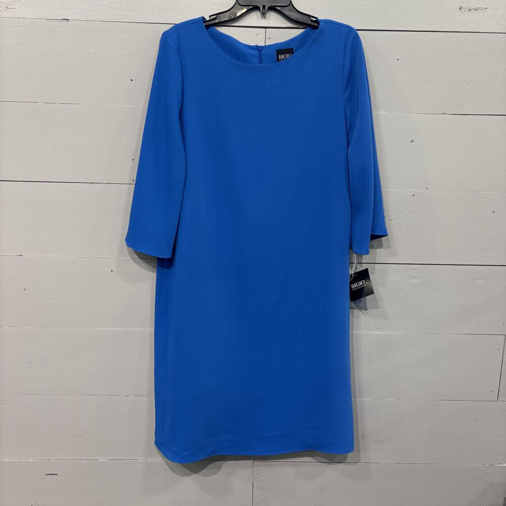 BIGIO COLLECTION,*NWT BASIC DRESS,ROYAL ,L