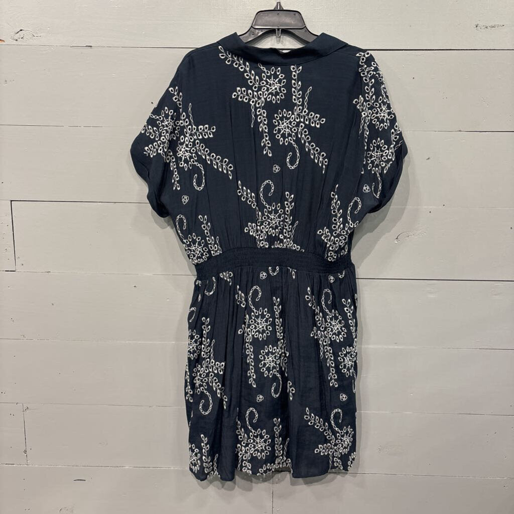 TRIBAL,*NWT EYELET DRESS,NAVY ,XL