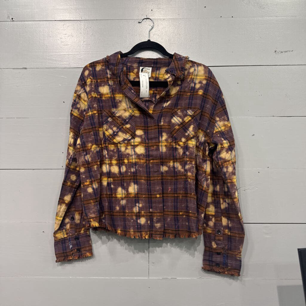 JADED GYPSY,JG PLAID FLANNEL , S/M