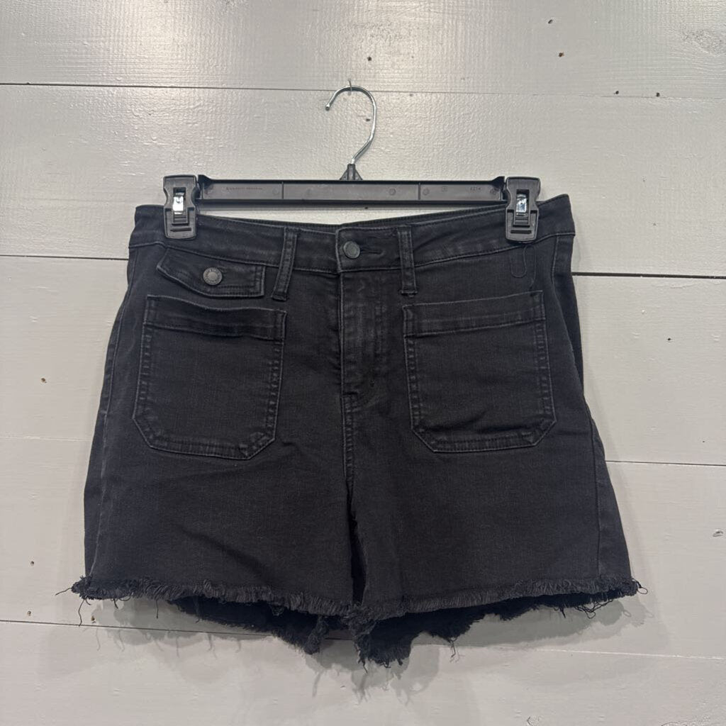 JUDY BLUE,SOFT DENIM SHORTS ,BLK ,L