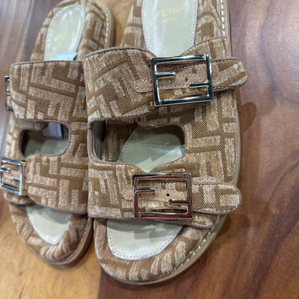 FENDI DUPE,NEW DUPE SLIDE,CAMEL ,37