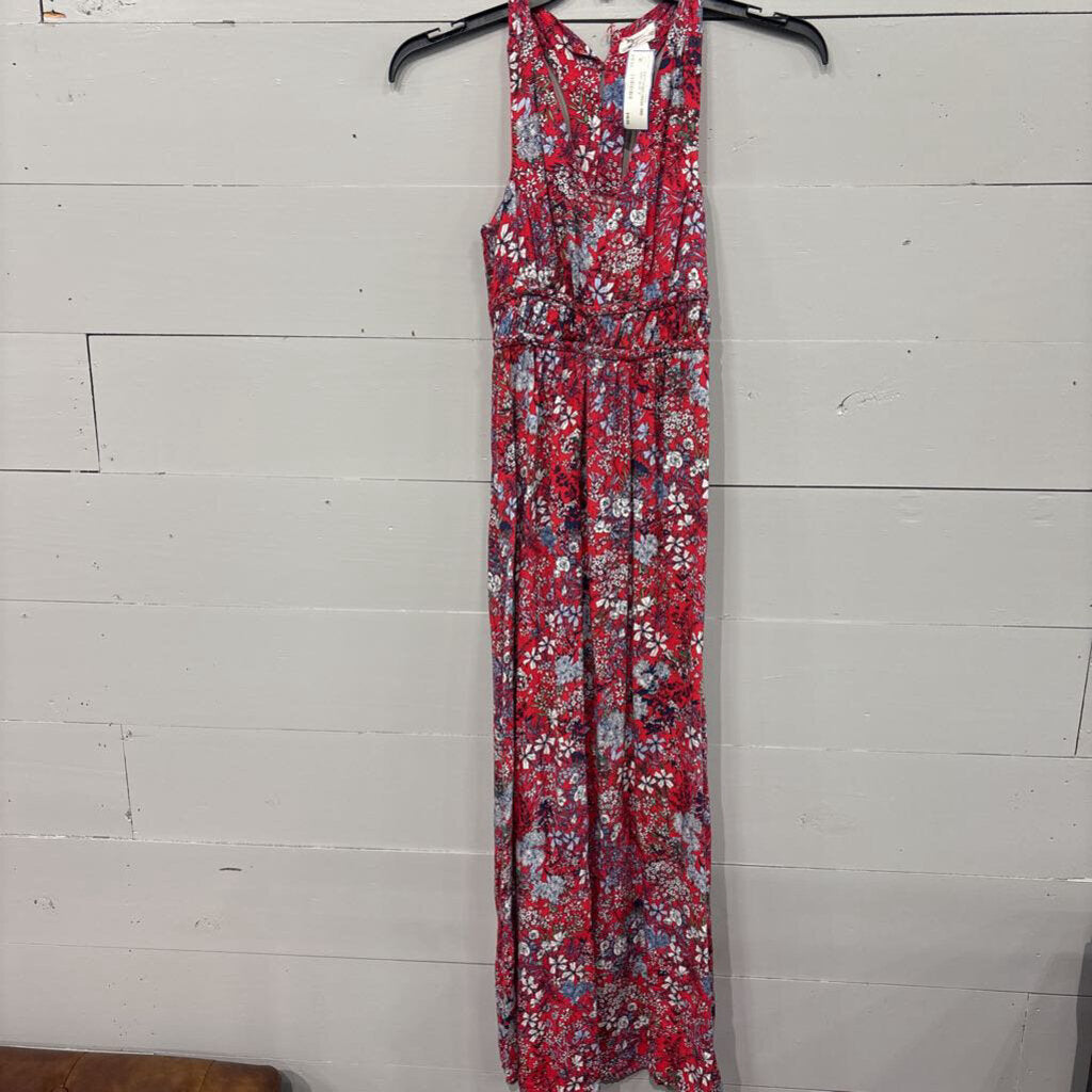 JAPANA,PATTERNED DRESS ,RED WHT BLUE ,S