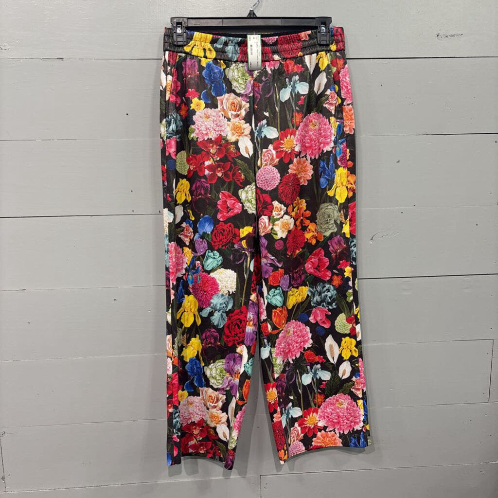 FLORAL PRINT PANTS RETAIL $295,MULTI,L