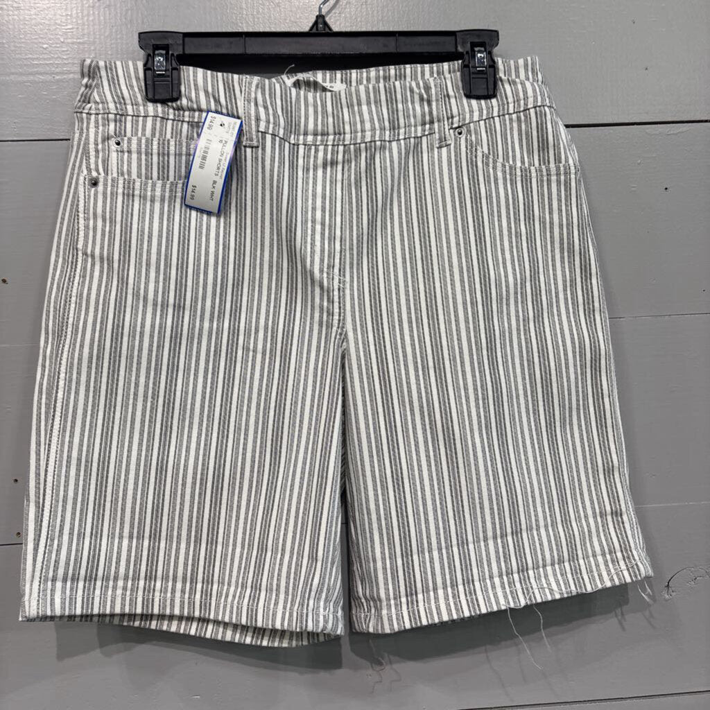 WEST BOUND,PULLON SHORTS ,BLK WHT ,10