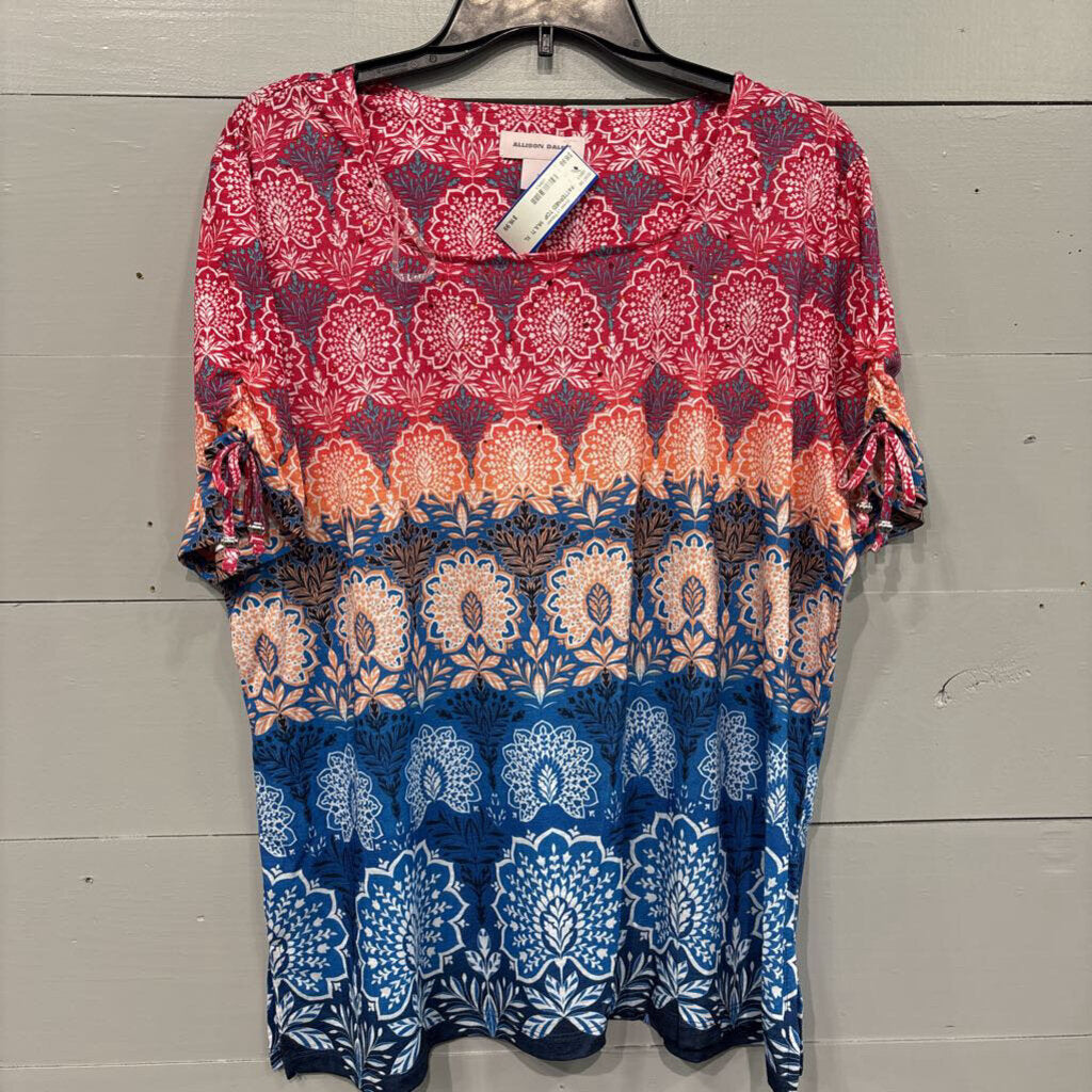 PATTERNED TOP ,MULTI ,XL