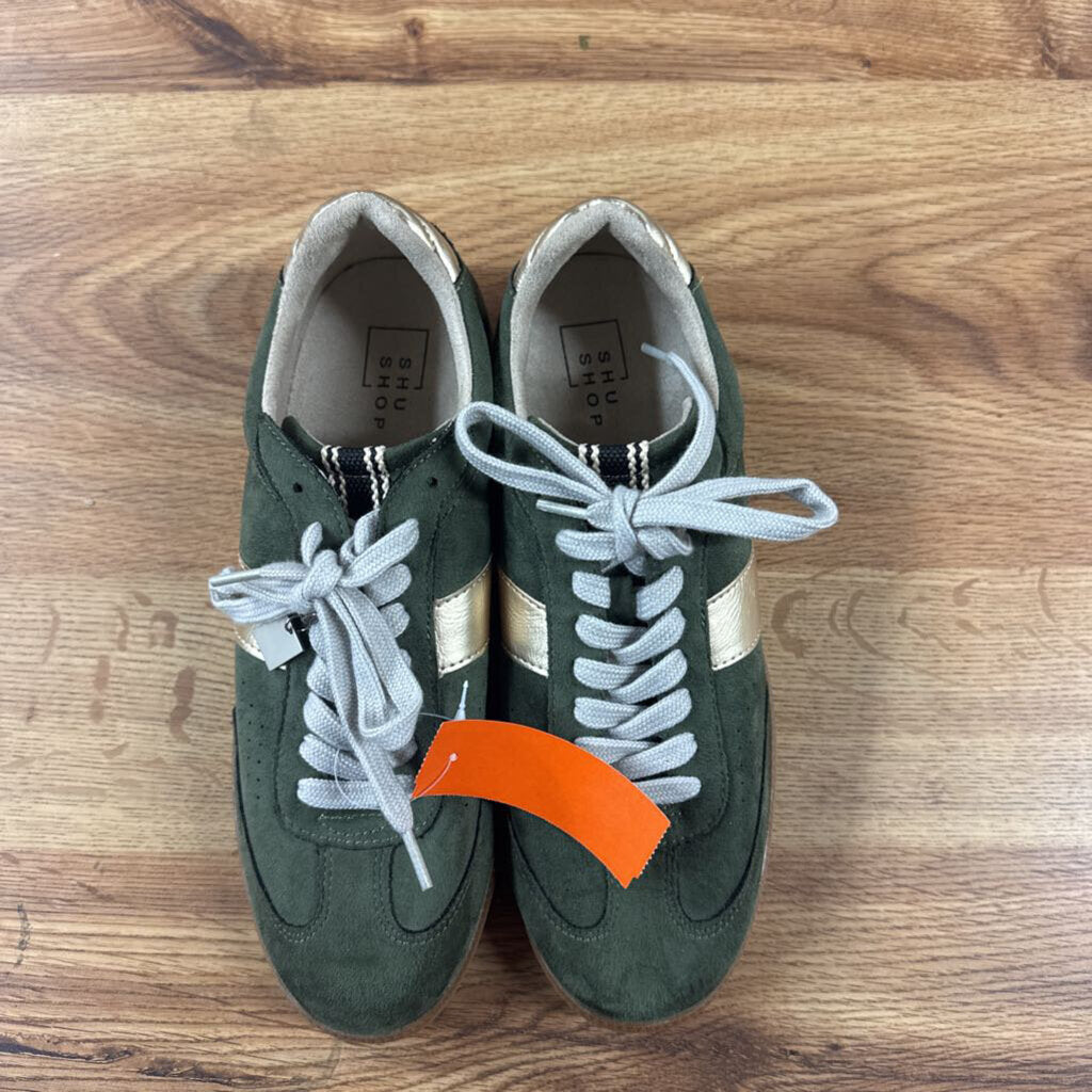 SHU SHOP,TRENDY SNEAKER,GRN GOLD ,9