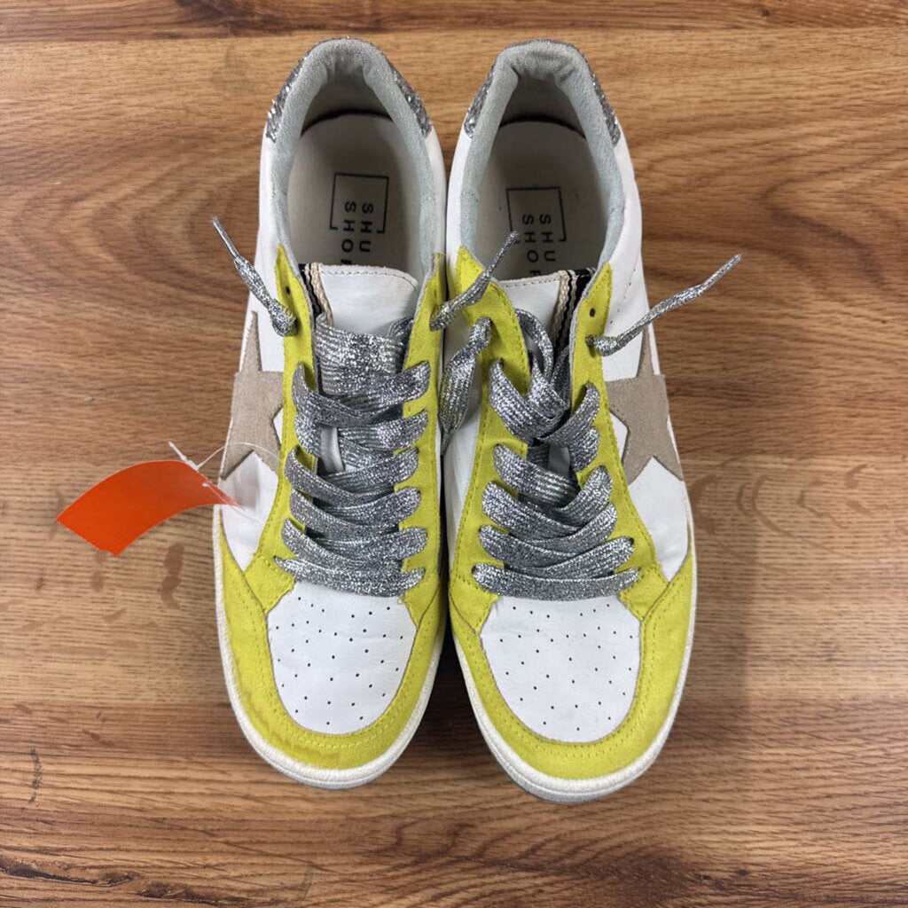 SHU SHOP,TRENDY SNEAKER,YEL WHITE ,9