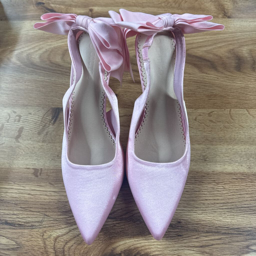 BOW HEEL ,PINK ,9