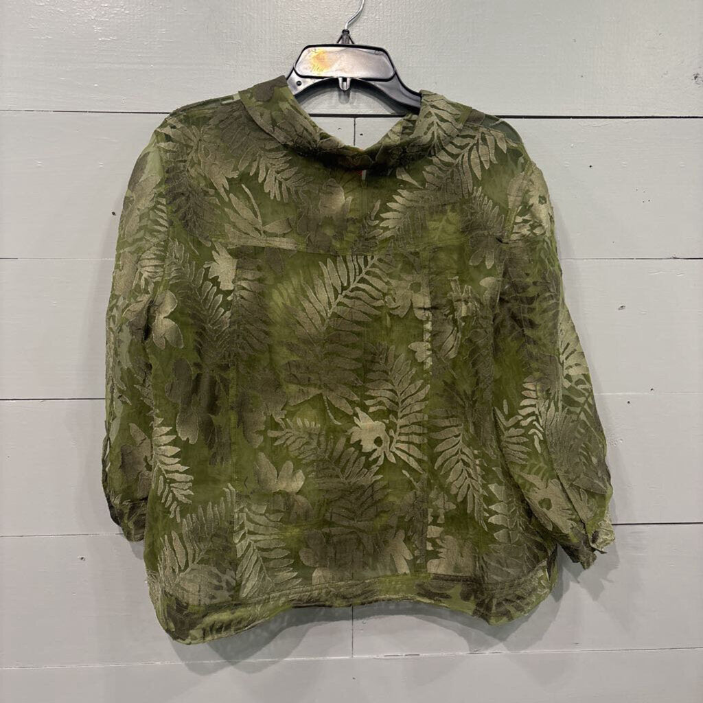 TAN JAY,SHEER LEAF JACKET ,GREEN ,XL