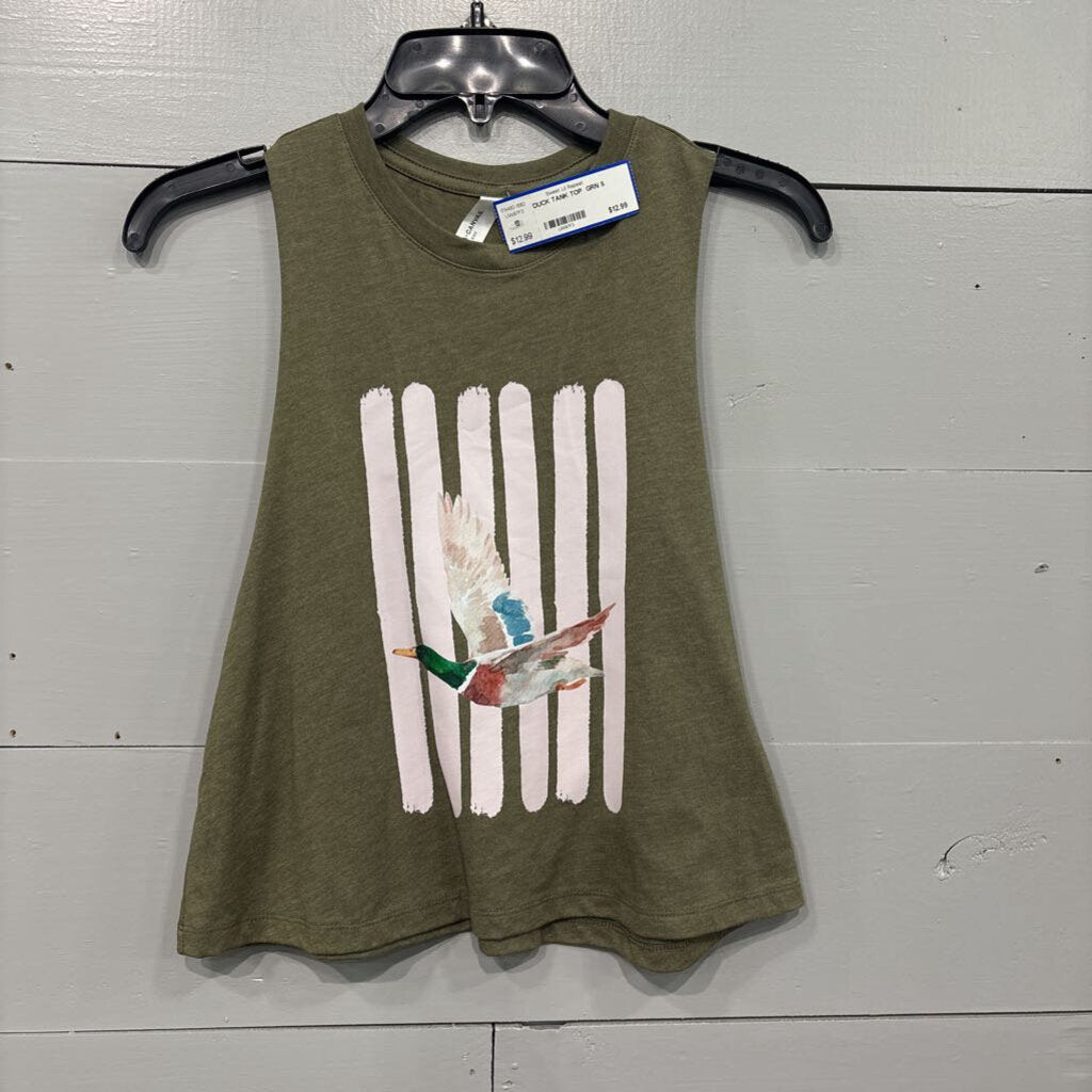 BELLA CANVAS,DUCK TANK TOP ,GRN,S