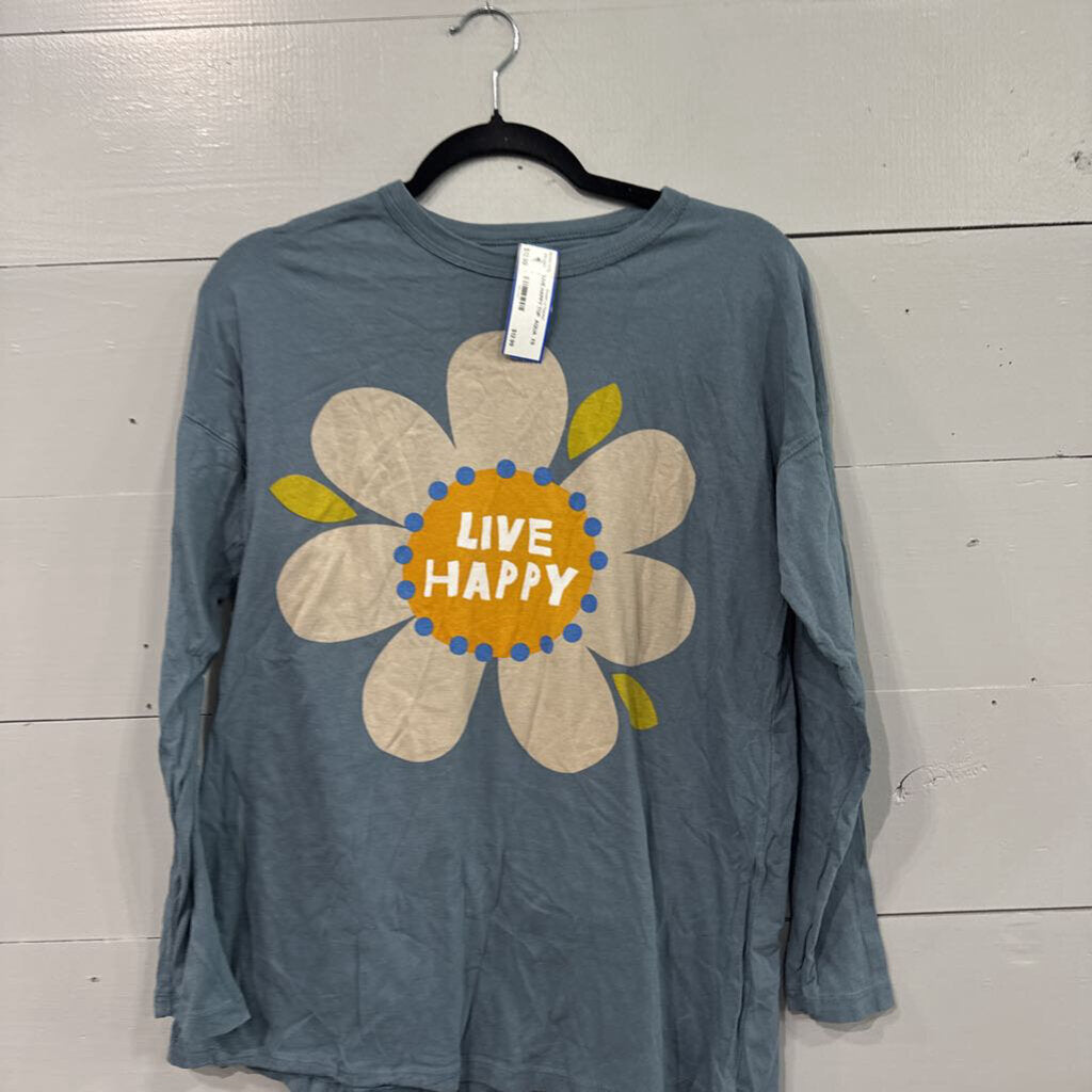 NATURE LIFE,LIVE HAPPY TOP ,AQUA ,XS