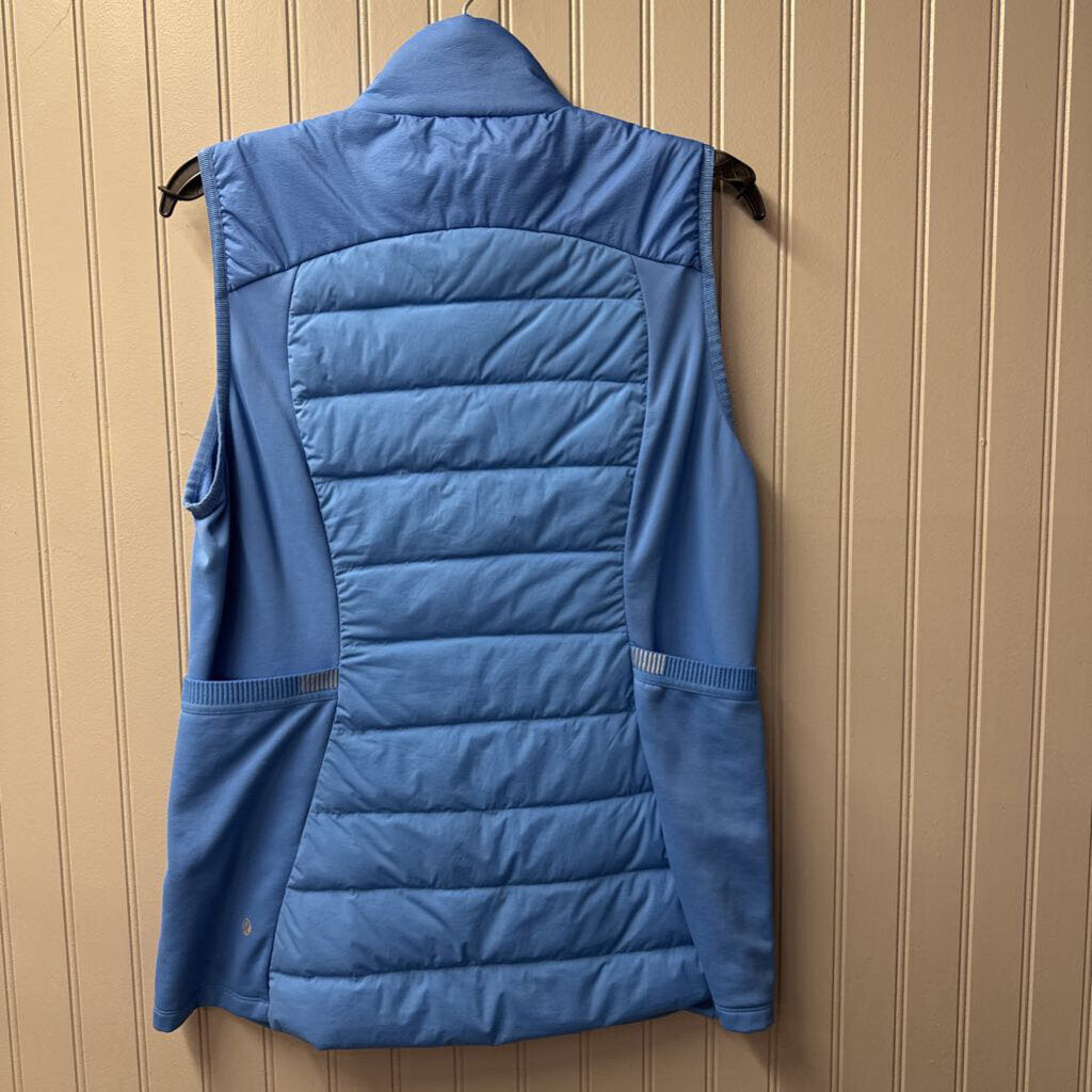 LULULEMON,LULU LONG PUFFY VEST,BLUE,12