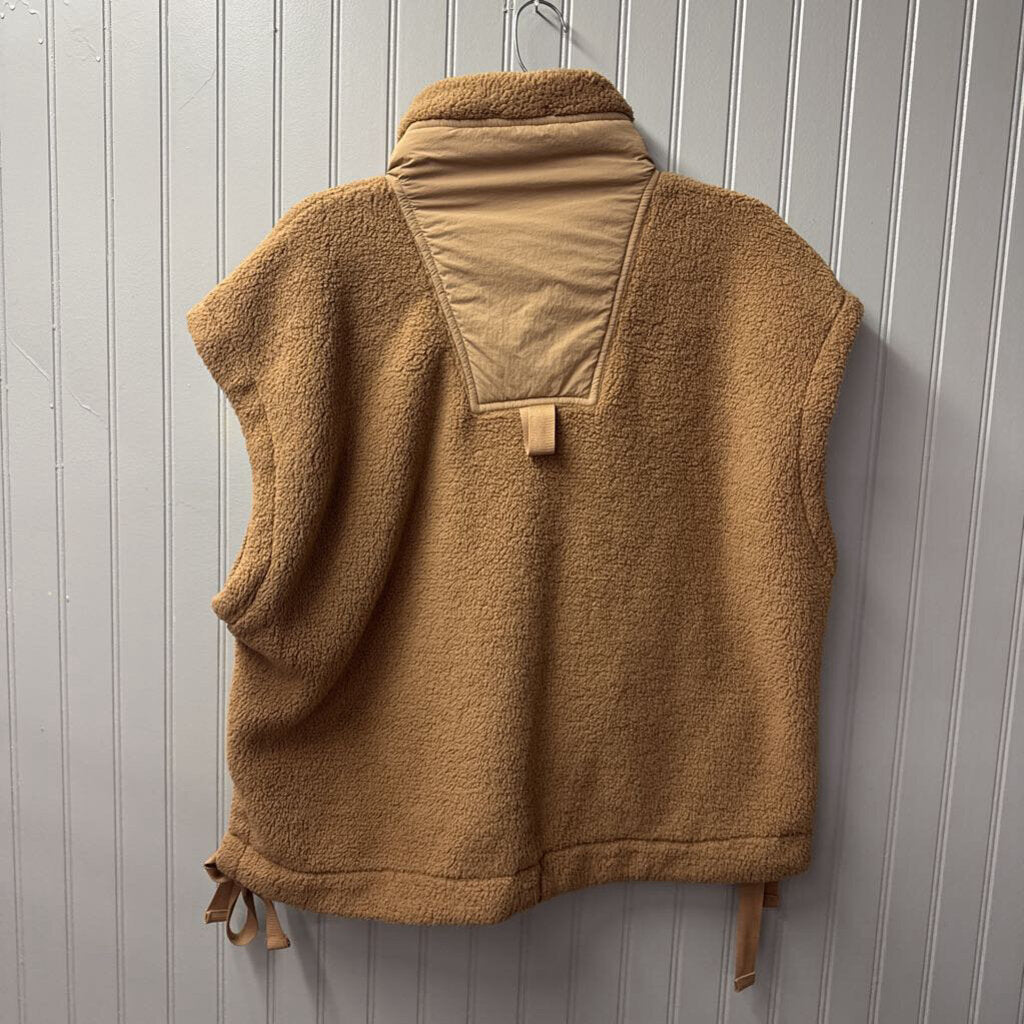 ENTRO,TEDDY BEAR VEST,BROWN,L